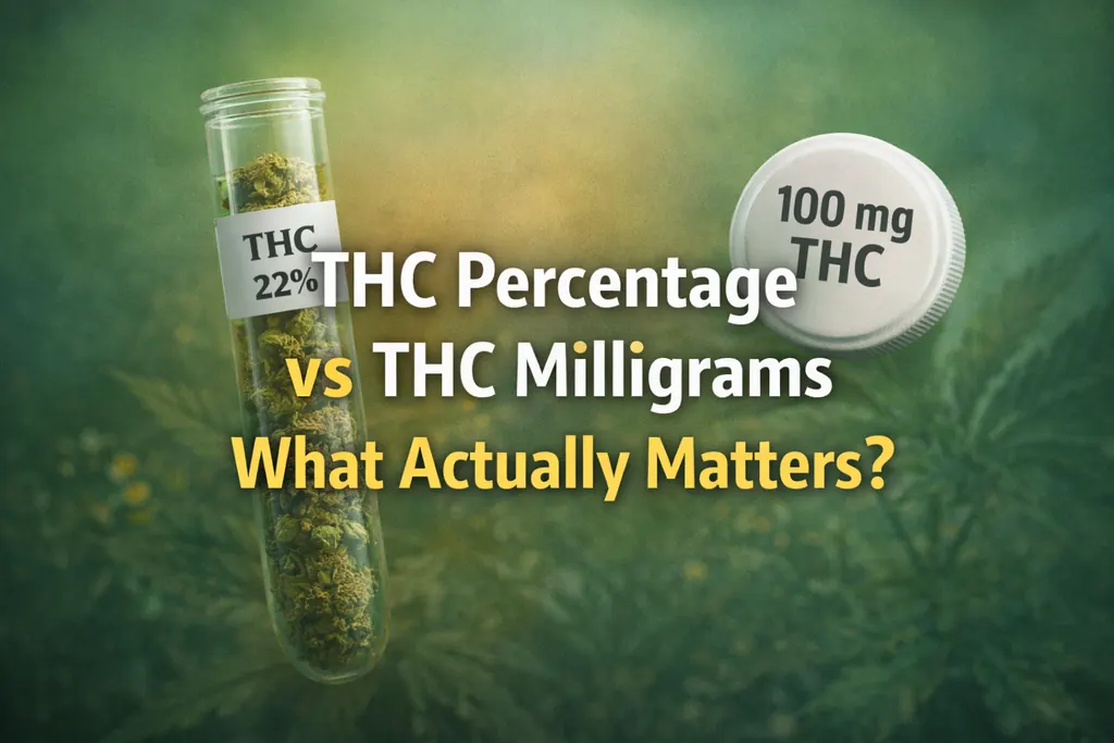 THC Percentage vs THC Milligrams: What Actually Matters? (21+)